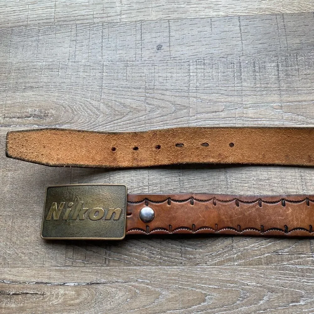 Unbranded Women's Brown and Gold Belt